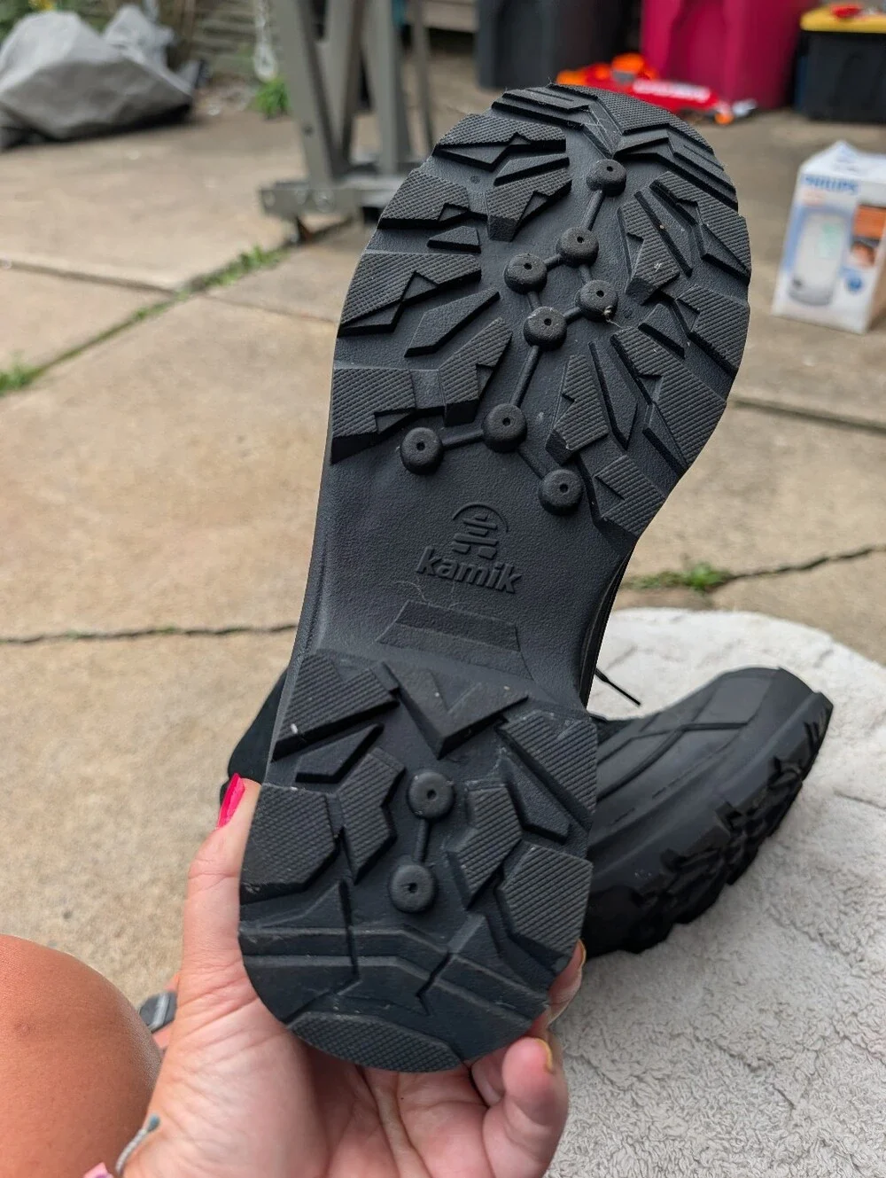Men's Kamil Black Insulated Winter Boots Size 11